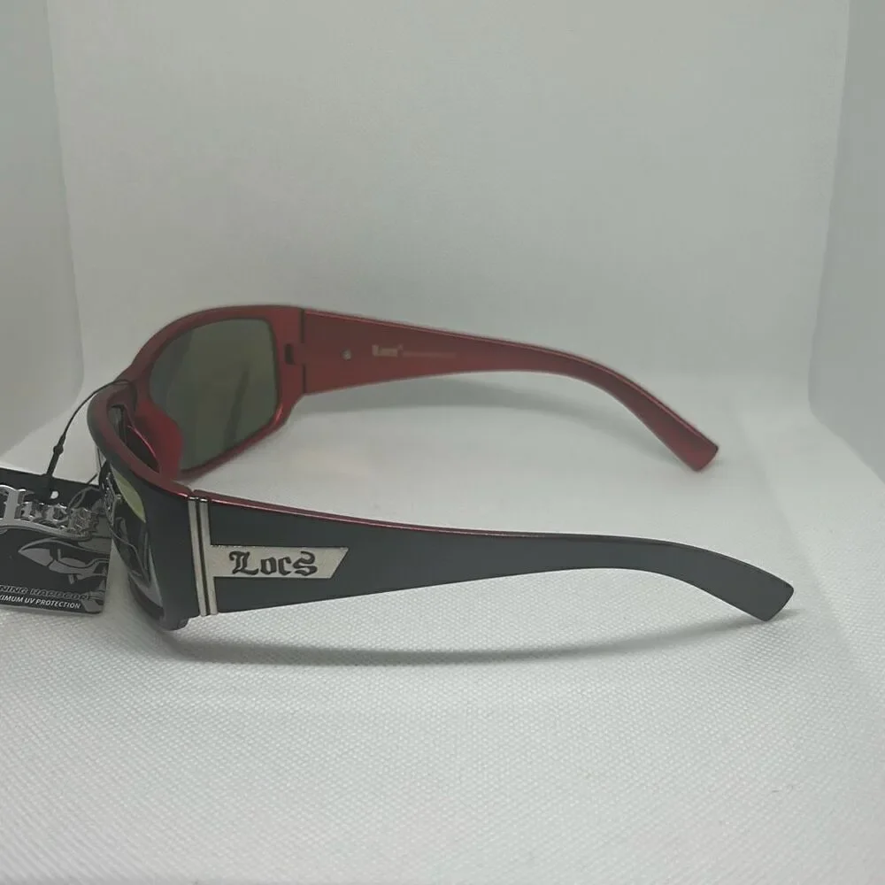 LOCS Mens hardcore Mirrored Sunglasses
